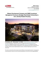 Gilbane - CBRE Strategic Partnership Release