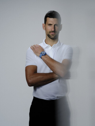 Hublot ambassador Novak Djokovic wearing Big Bang Unico Novak Djokovic