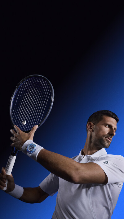 Hublot ambassador Novak Djokovic wearing Big Bang Unico Novak Djokovic