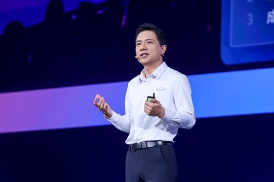 Robin Li, Co-founder, Chairman, and CEO of Baidu, speaks at Baidu World 2024