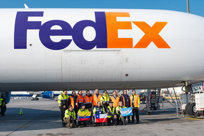 In South America, a new route served by a FedEx Boeing 767-300 aircraft connects the international airports of Ezeiza in Buenos Aires, Argentina, the Airport of Santiago in Chile, and Mariscal Sucre in Quito, Ecuador, with Miami International Airport.