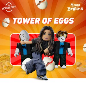 Gamers Scramble Their Way Through The American Egg Board's "Tower of Eggs" Pop-up in Roblox