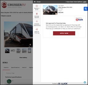 Heartland RV, Cruiser RV & DRV Luxury Suites to Launch New Inventory & Digital Retailing Experience in Partnership with Rollick