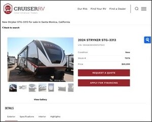 Heartland RV, Cruiser RV &amp; DRV Luxury Suites to Launch New Inventory &amp; Digital Retailing Experience in Partnership with Rollick