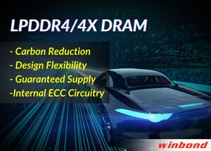 Winbond's LPDDR4/4X: A Green Solution for the Automotive Industry