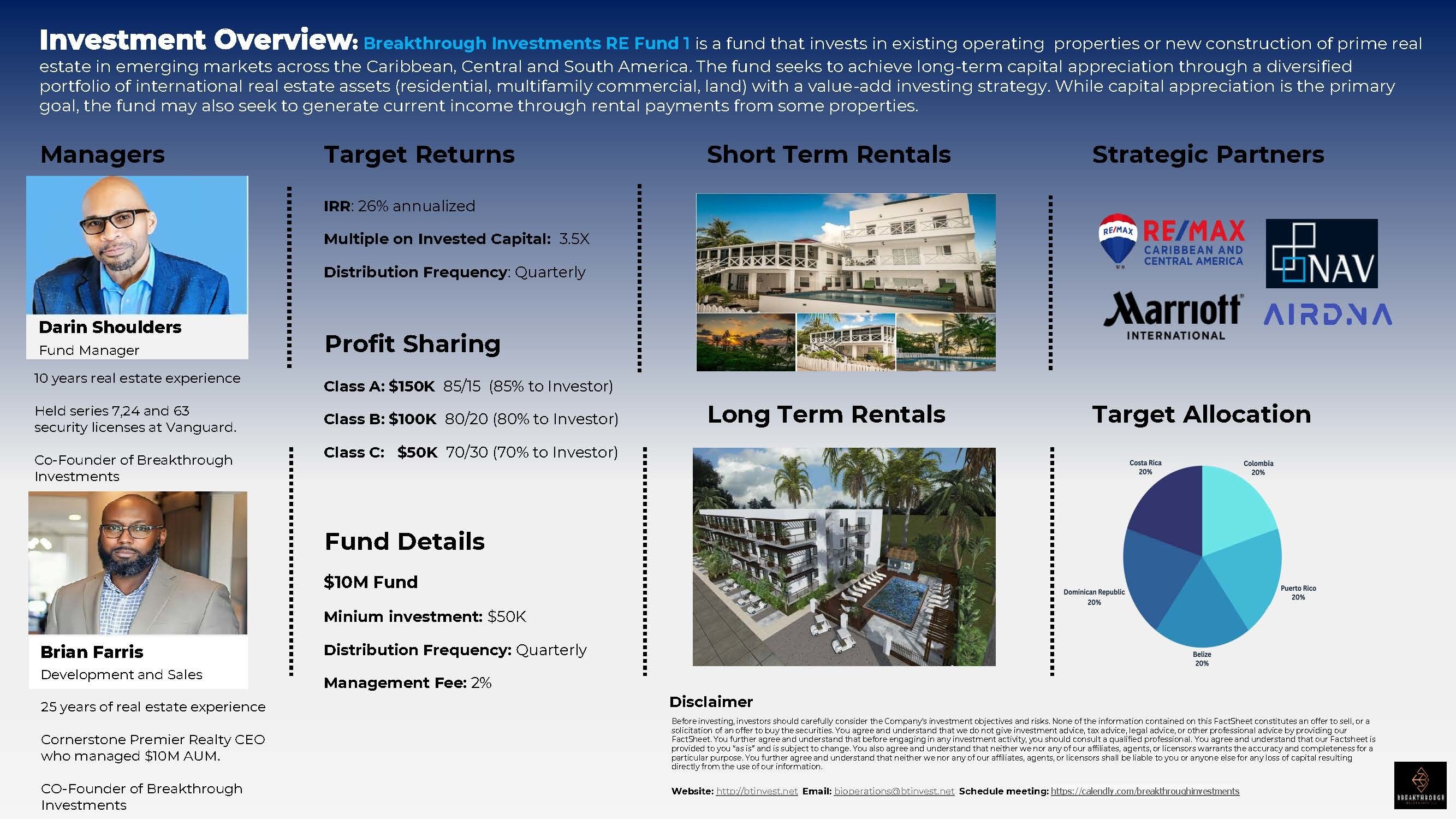 Breakthrough Investments Launches $10M International Real Estate Fund Targeting High-Growth Markets with Rental Shortages