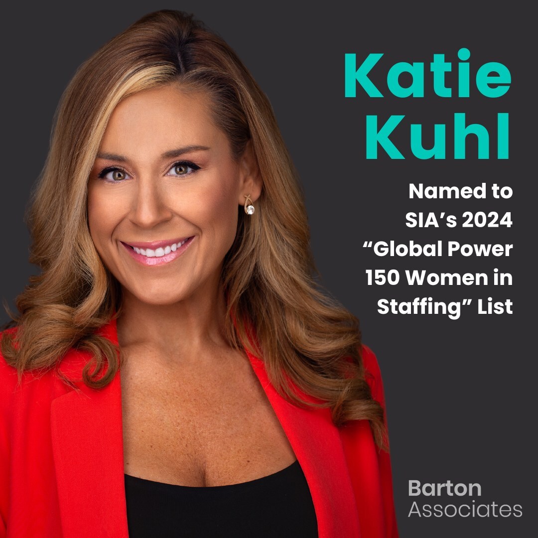 Barton Associates' Katie Kuhl Named to SIA's 2024 'Global Power 150 Women in Staffing' List