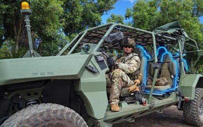Infantry Squad Vehicle with integrated wireless charging