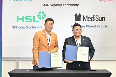 Charles Quek - CEO of HSL Group (left) & Joseph Chua - President & Co-Founder of MediSun Energy (right)