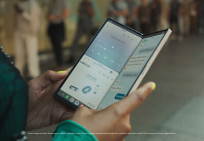 Samsung user opens 7.6-inch foldable screen on Galaxy Z Fold6 in new ‘Simon Says’ marketing campaign.