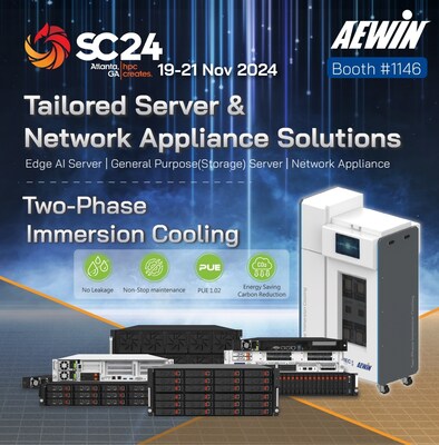 AEWIN Presents Tailored Server & Network Appliance Solutions at SC24