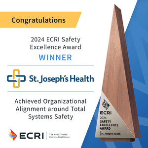 St. Joseph's Health Wins National Patient Safety Award