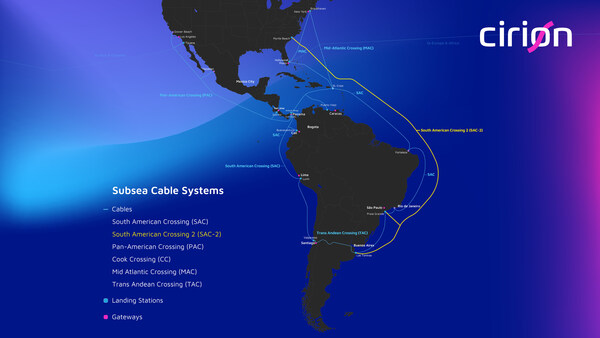 Cirion´s new Subsea Cable Route: SAC-2