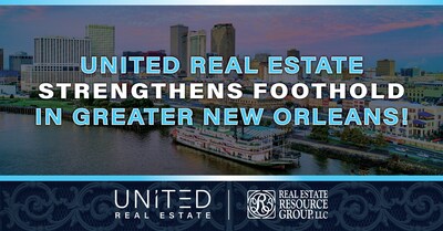 United® Real Estate, the nation’s No. 1 fastest-growing brokerage, continued its strategic market expansion in Louisiana with a merger between its New Orleans-based affiliate, United Real Estate | Partners, and Real Estate Resource Group.