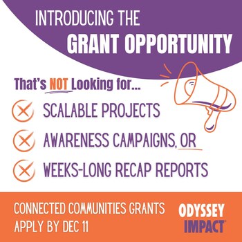 Odyssey Impact Grant Opportunity 1080x1080