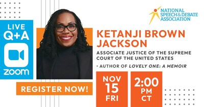Live Q+A with the National Speech and Debate Association and Justice Jackson of the US Supreme Court. Live Q+A with the National Speech and Debate Association and Justice Jackson of the US Supreme Court.