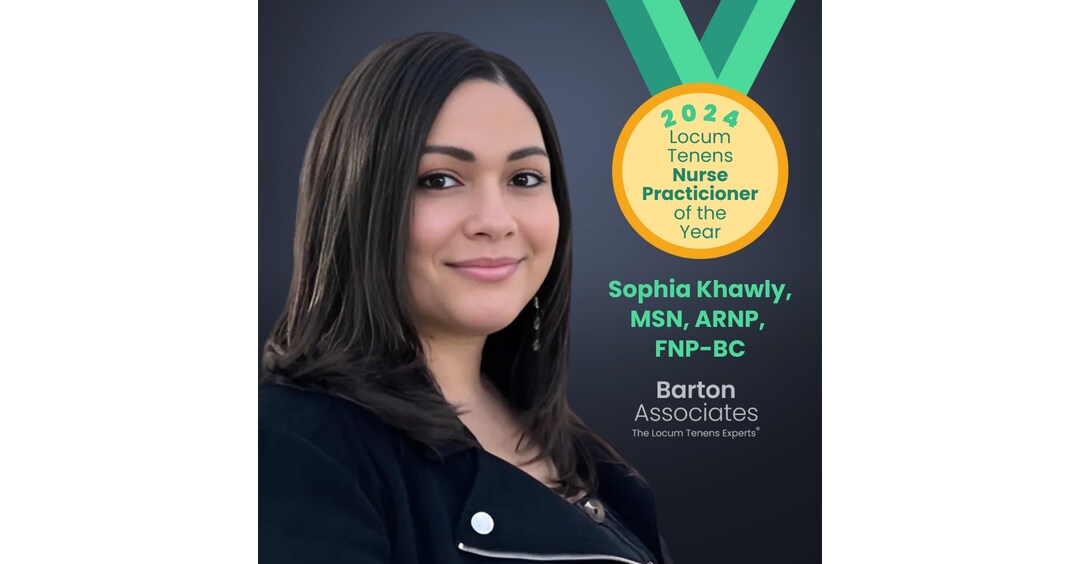 Sophia Khawly Named Barton Associates' 2024 Locum Tenens Nurse