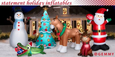 Bring joy to your home this holiday season with larger-than-life Christmas Airblown® Inflatables from Gemmy, available at Walmart.