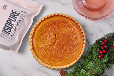 Get inspiration from ISOPURE’s digital recipe book with new seasonal creations and tasty twists to holiday classics like Chef Kelly Scott’s Pumpkin Pie recipe featuring ISOPURE’s Zero Carb Unflavored Protein Powder.