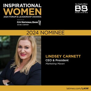 Marketing Maven Founder and CEO, Lindsey Carnett, Named a Finalist for the Los Angeles Times' B2B Publishing 2024 Inspirational Women Forum &amp; Leadership Award