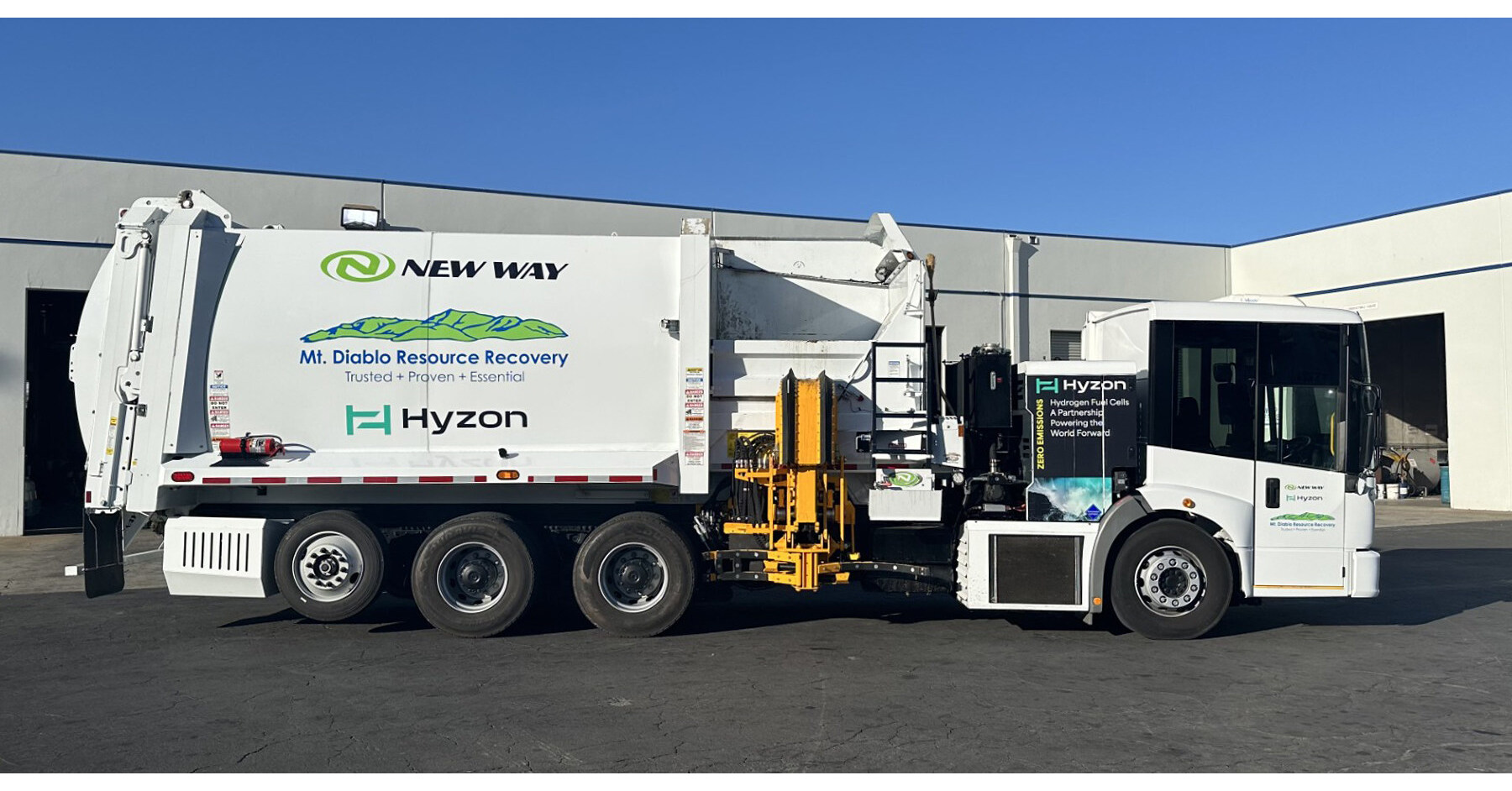 Hyzon Successfully Completes Trial of Hydrogen-Powered Refuse Collection Truck with Mt. Diablo Resource Recovery