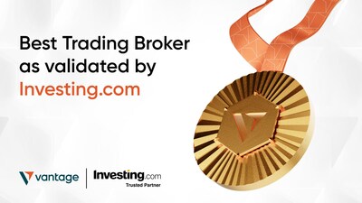 Vantage Markets在Investing.com最近於美國大選期間開展的業績測試中，多個類別表現突出，榮膺頂級經紀商 (PRNewsfoto/Vantage)