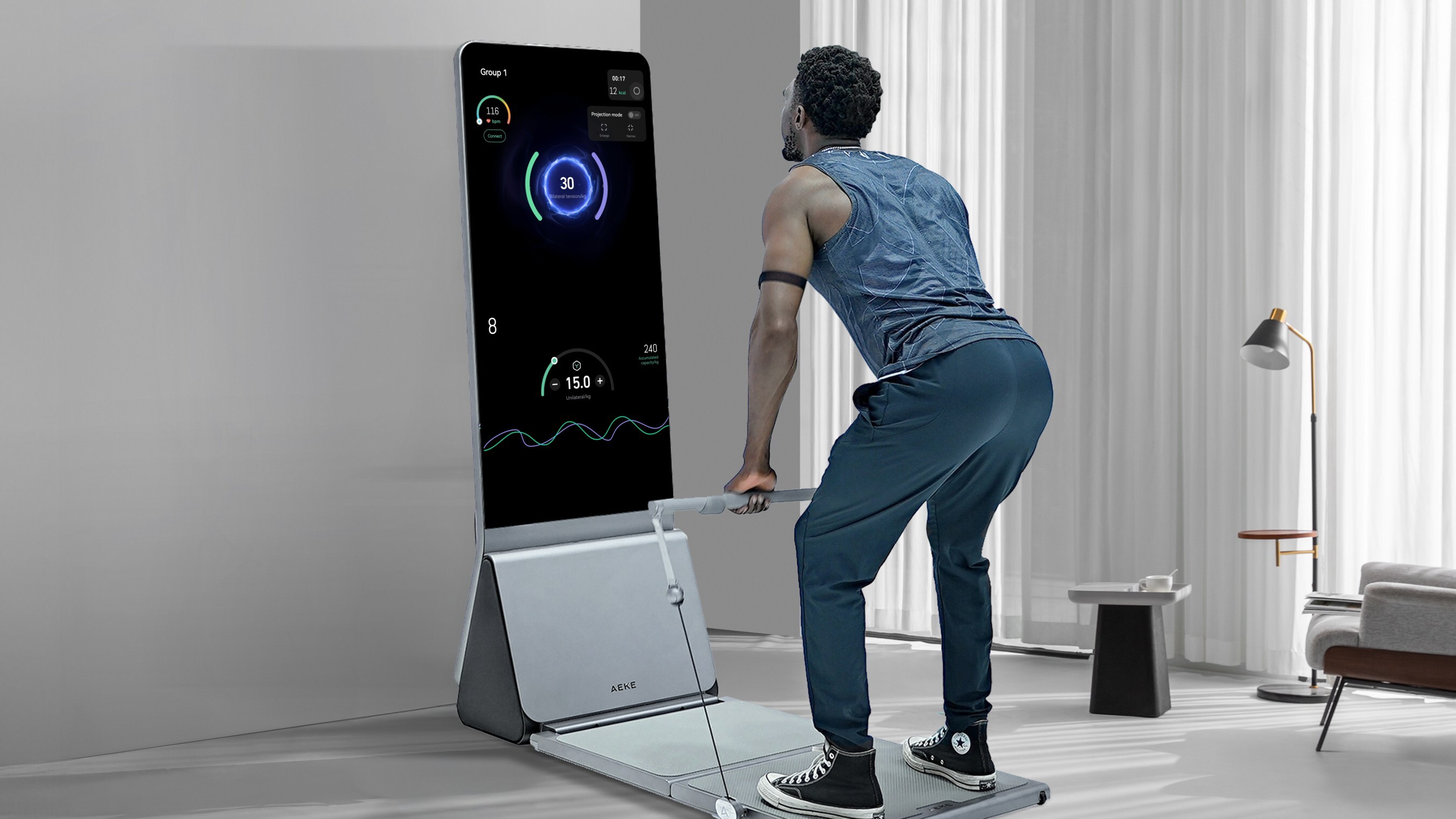 AEKE réinvente l'expérience du fitness à domicile avec le lancement sur Kickstarter de Smart Home Gym K1 optimisé par l'IA