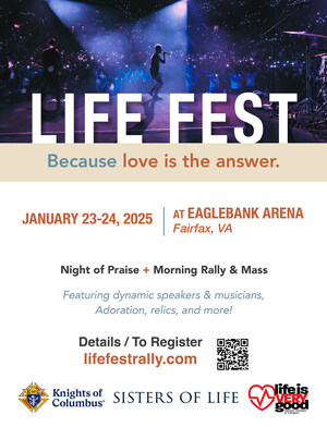 The Sisters of Life, Knights of Columbus and Diocese of Arlington Join Forces to Host a Two-Day Event to Promote the Sanctity of Life