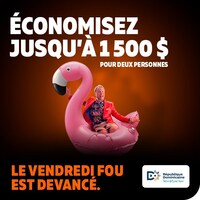 Solde de la prévente du Vendredi fou de Sunwing (Groupe CNW/Vacances Sunwing)