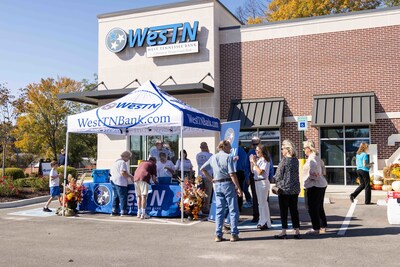 West Tennessee Bank location in Brownsville, Tennessee celebrated the anniversary with food trucks and giveaways Oct. 25, 2024.