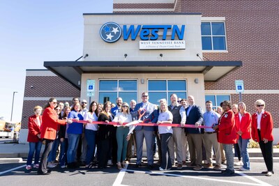 West Tennessee Bank location in Jackson, Tennessee, celebrated with a ribbon cutting Oct. 18, 2024.
