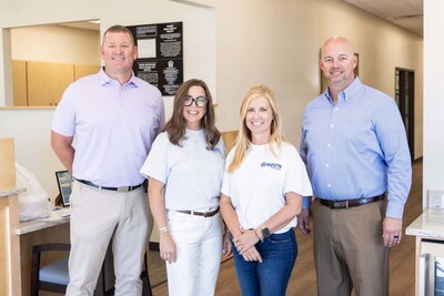 West Tennessee Bank Division President Kirk Goehring, Branch Manager (Brownsville/Germantown) Karey Tate, Community President (Brownsville) JoAnna Stoots and Decatur County Bank President Jay England.
