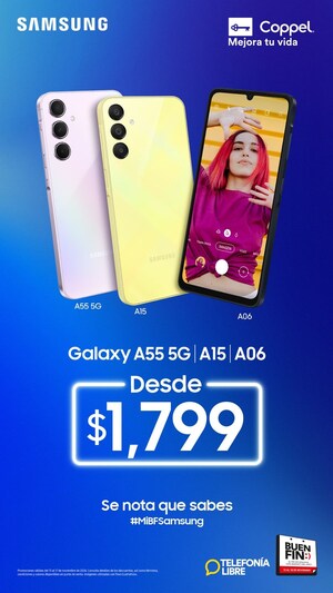 En este Buen Fin, aprovecha los grandes descuentos de Coppel en la serie Galaxy A