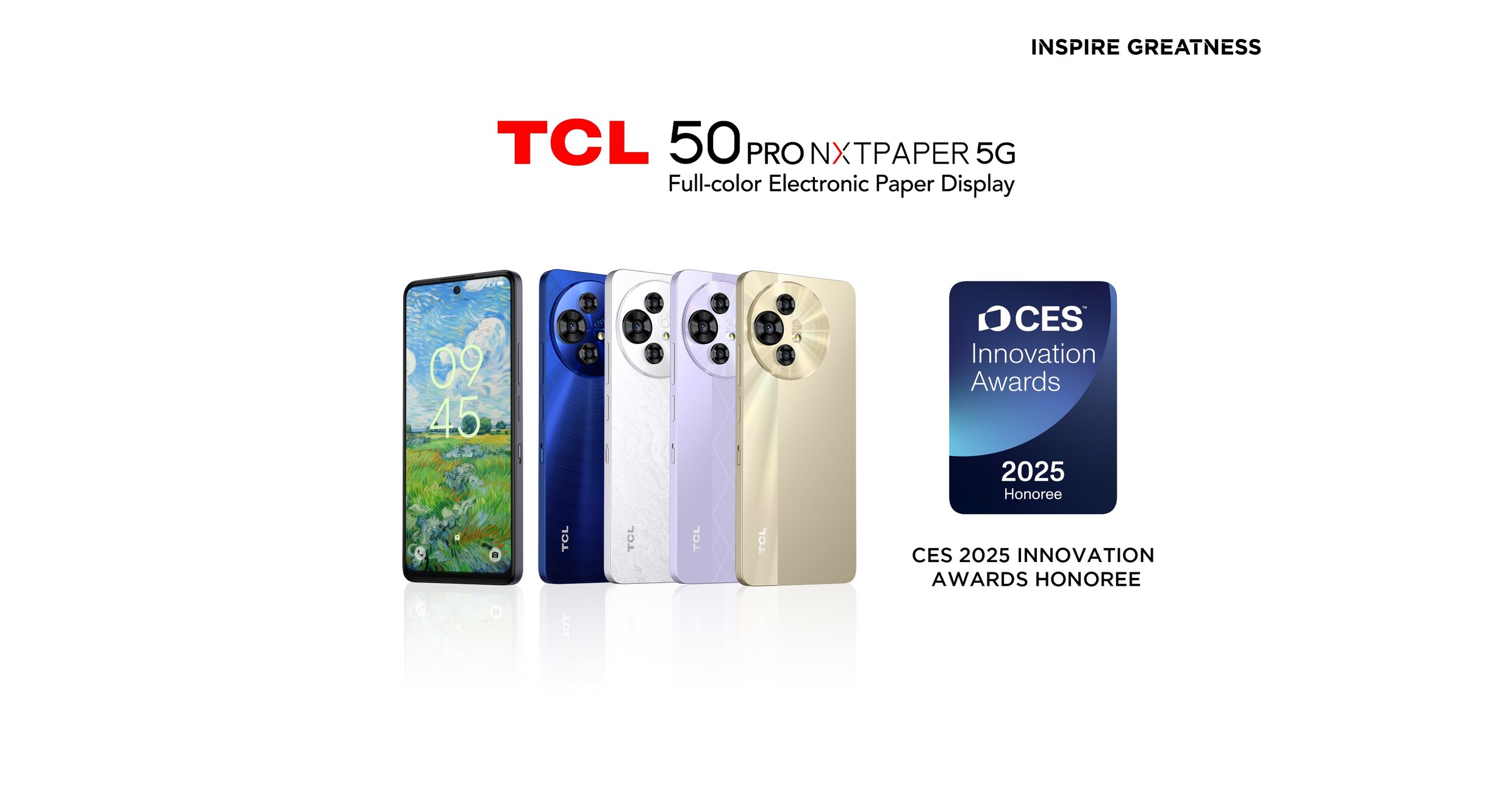 TRW TCL 50 PRO NXTPAPER 5G Smartphone Named CES 2025 Innovation Award Honoree