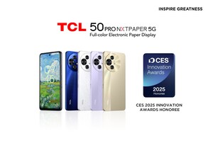 TCL 50 PRO NXTPAPER 5G Smartphone Named CES 2025 Innovation Award Honoree