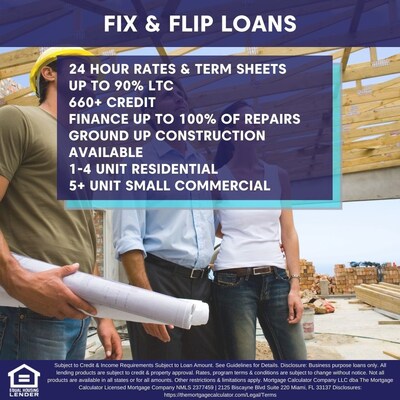 Fix and Flip Loans for Construction of New Homes for Investors