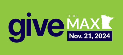 GiveMN logo, Give to the Max Day, Nov. 21, 2024 (PRNewsfoto/GiveMN)