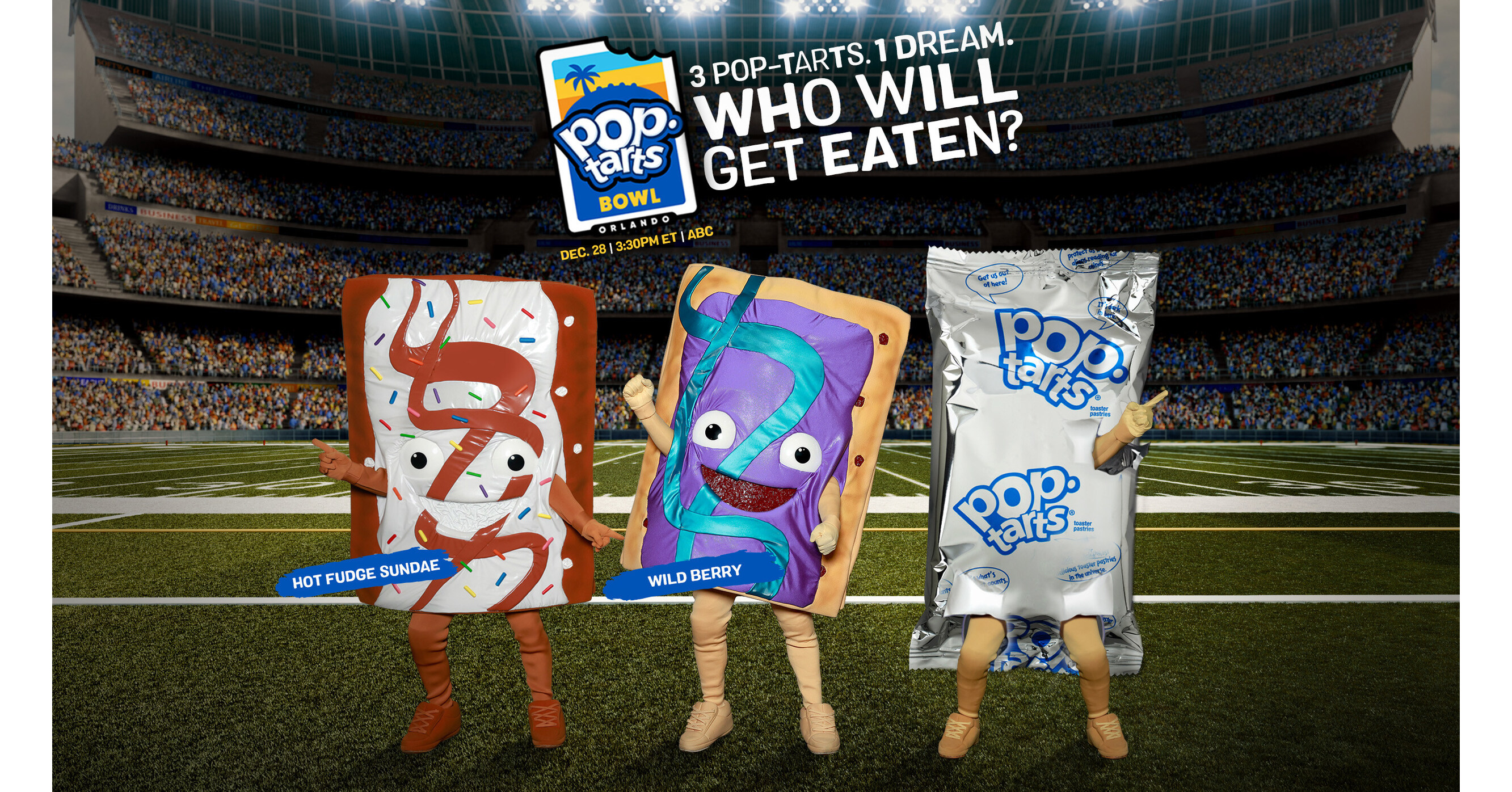 Pop-Tarts® Dials Up the Crazy Good Drama as Three Edible Mascots Compete to  be Eaten at the 2024 Pop-Tarts Bowl