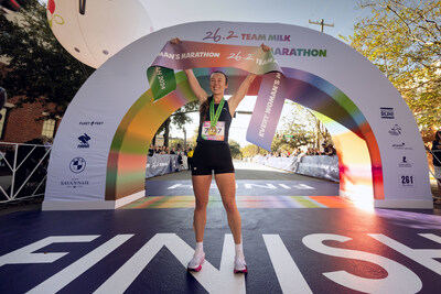 28-year-old Khai Kurtenbach from New York broke the finish line tape held by two-time Olympian Des Linden and Kathrine Switzer, the first woman to officially compete in the Boston Marathon, to win the inaugural Every Woman's Marathon.

Credit: MilkPEP