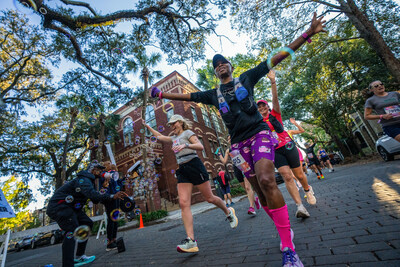 Team Milk's community of runners journey 26.2 miles through Savannah's scenic streets and hallmarks during Every Woman's Marathon.

Credit: MilkPEP