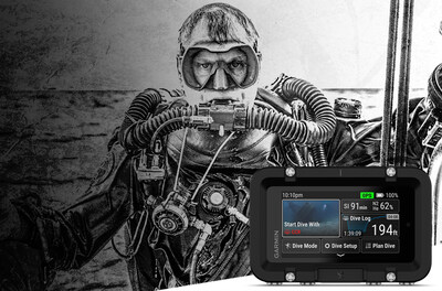 Garmin's largest dive computer, the Descent X50i, features a vibrant 3" color touchscreen display, diver-to-diver messaging, air integration and more.