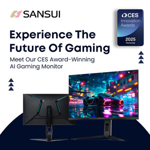 Sansui's 27-inch WQHD AI Gaming Monitor Named CES Innovation Awards® 2025 Honoree - The Future of Gaming is Here