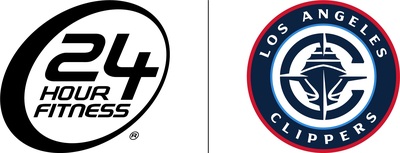 24 Hour Fitness x LA Clippers Logo Lockup