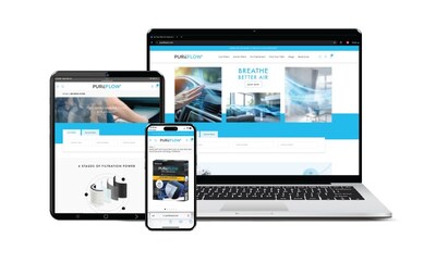 The all-new pureflowair.com is designed to deliver an immersive, yet effortless shopping experience.
