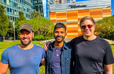 (L to R) Kintsugi founders Barkin Doganay, Pujun Bhatnagar and Jeff Gibson