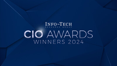 Info-Tech’s annual CIO Awards recognize the top IT leaders in the US, Canada, and APAC region who have demonstrated exceptional value delivery, strategic alignment, and high stakeholder satisfaction, as measured by the firm’s CIO Business Vision diagnostic. (CNW Group/Info-Tech Research Group)