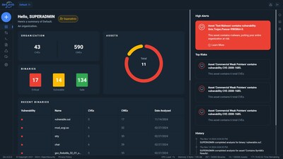 BinLens 3.0 Screenshot (dashboard)