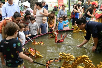 ?Vietnam Days Abroad? se esforça para trazer a arte da marionetaria aquática para o Brasil. (PRNewsfoto/Tri Viet Media JSC)