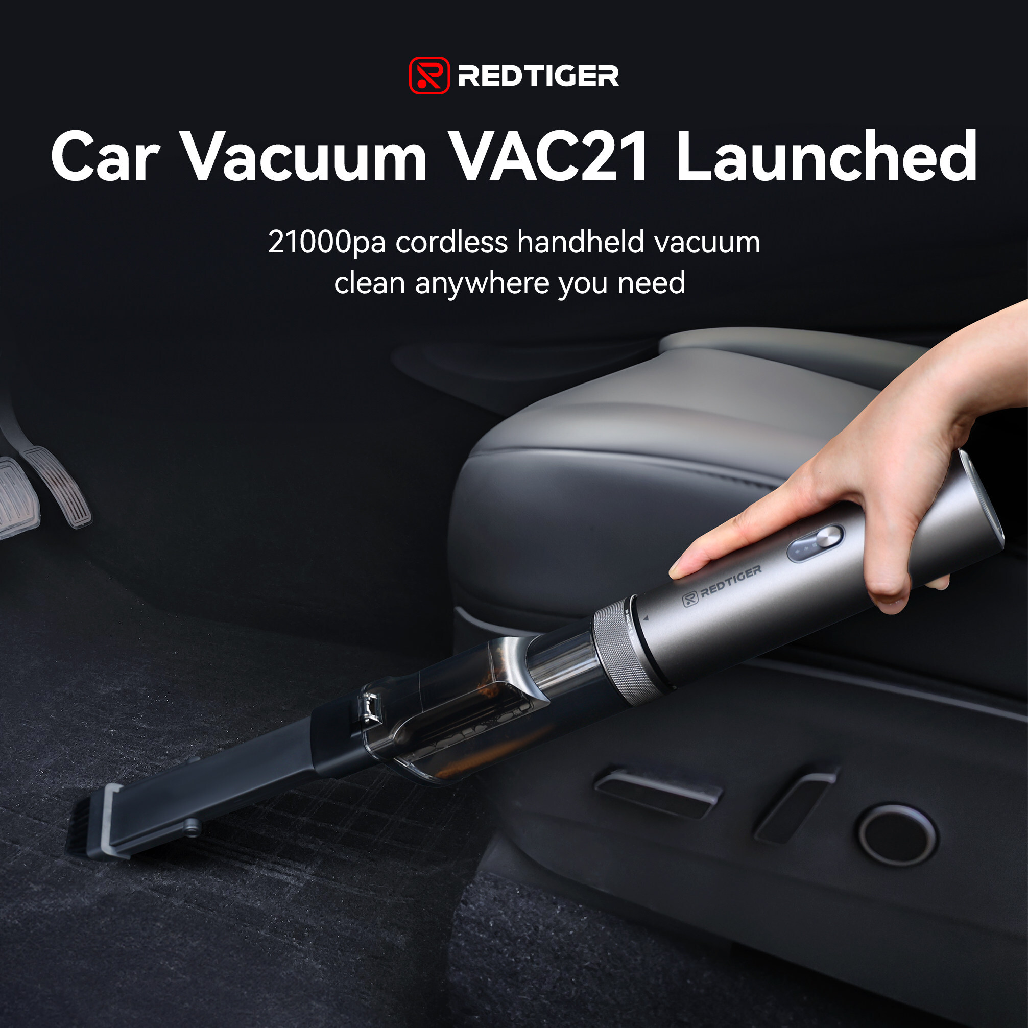 Introducing the REDTIGER VAC21: The Must-Have Car Vacuum for Utmost Cleanliness