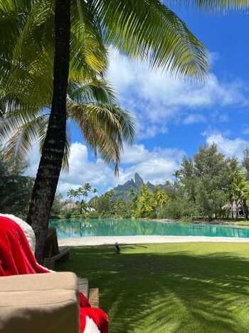 Santa's Swim at The St. Regis Bora Bora Lagoon